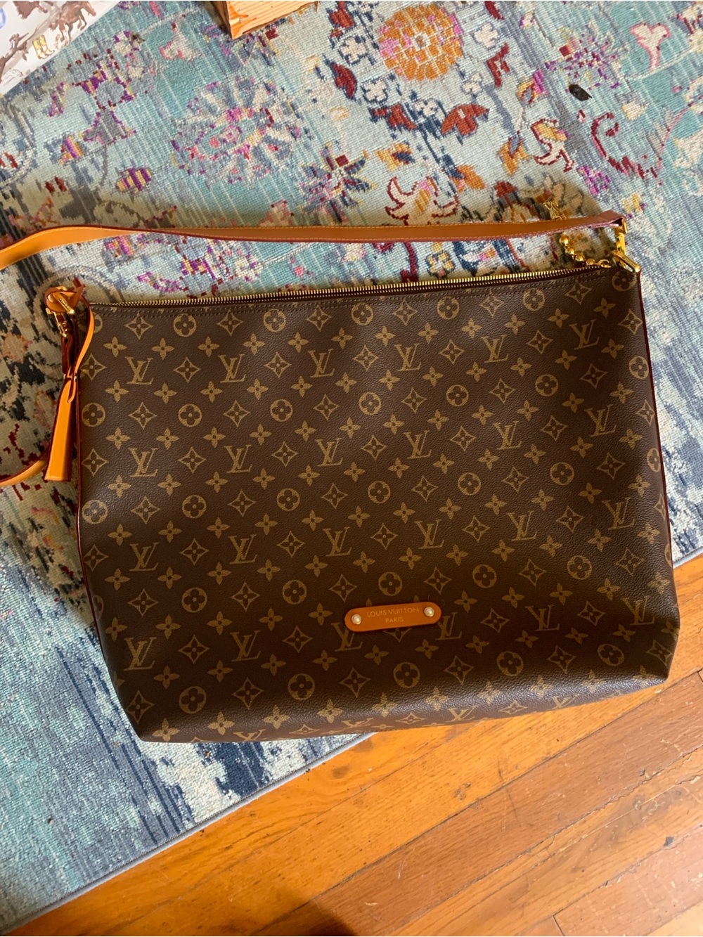 Large Monogram Canvas Brown Shoulder Bag